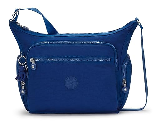 Kipling Gabbie Średni Crossbody, 35.5 x 30 x 18.5, Deep Sky Blue, Niebieski