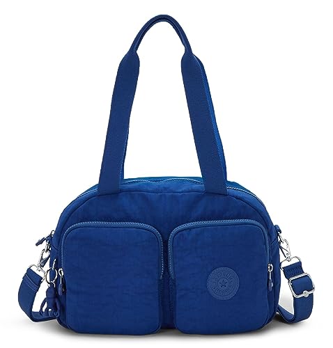 Kipling Cool Defea Średnia Torba na Ramię, z Odpinanym Paskiem na Ramię, 33 x 22 x 12.5, Deep Sky Blue, Niebieski
