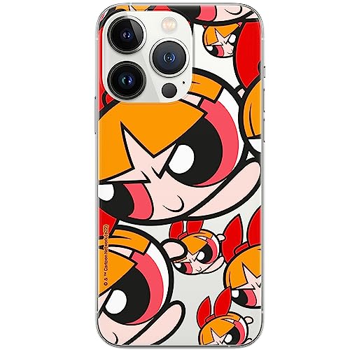 ERT GROUP etui na telefon Iphone 13 PRO, case oryginalny i oficjalnie licencjonowany przez The Powerpuff Girls, wzór The Powerpuff Girls 010, plecki z TPU częściowo przeźroczyste