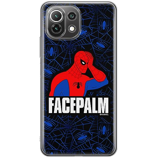 ERT GROUP etui na telefon Xiaomi 11 LITE 4G / 11 LITE 5G, case oryginalny i oficjalnie licencjonowany przez Marvel, wzór Spider Man 029, optymalnie dopasowane, plecki z TPU