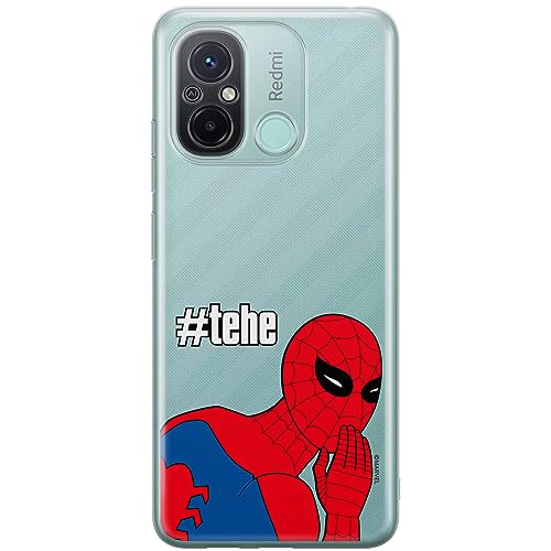 ERT GROUP etui na telefon Xiaomi REDMI 12C/ REDMI 11A, case oryginalny i oficjalnie licencjonowany przez Marvel, wzór Spider Man 028, optymalnie dopasowane, plecki z TPU częściowo przeźroczyste