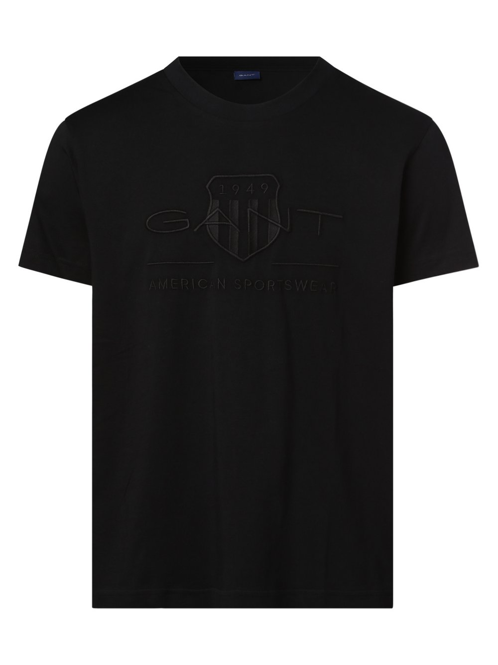 Gant - T-shirt męski, czarny