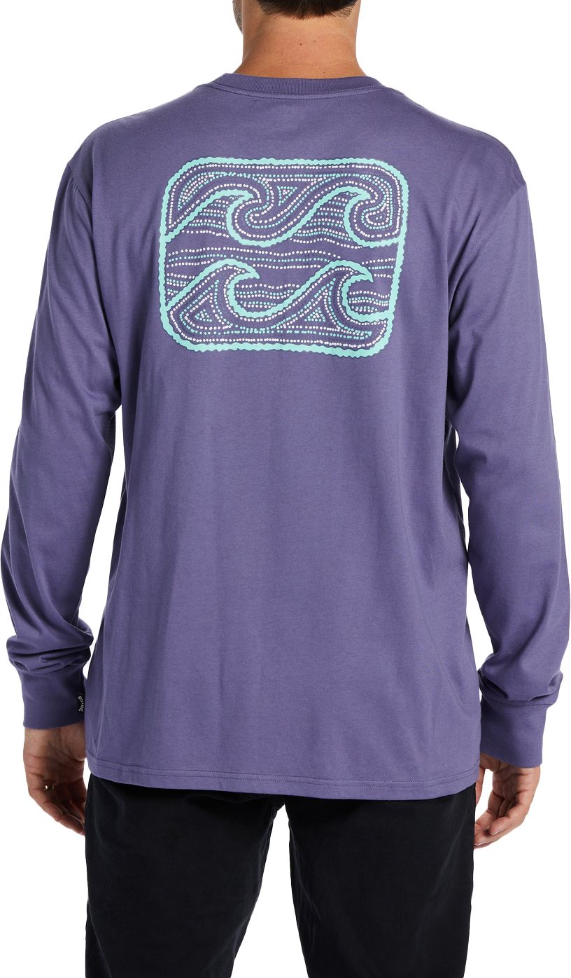 t-shirt męski BILLABONG CRAYON WAVE LS TEE Dusty Grape - SKW0