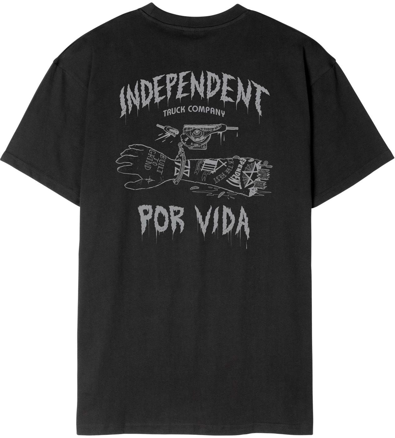t-shirt męski INDEPENDENT POR VIDA TEE Black