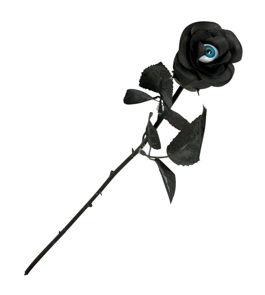Guirca Dekoracja "Róża z Okiem" czarny FunnyFashion GU19964