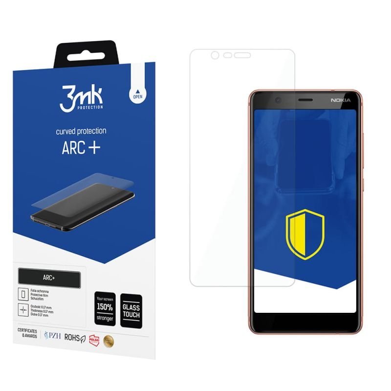 Folia na zaokrąglony ekran do Nokia 5.1 - 3mk ARC+