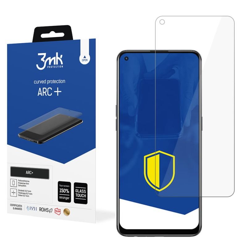 Folia na zaokrąglony ekran do Oppo F19 Pro - 3mk ARC+