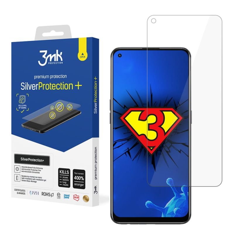 Antymikrobowa folia ochronna do Oppo F19 Pro - 3mk SilverProtection+