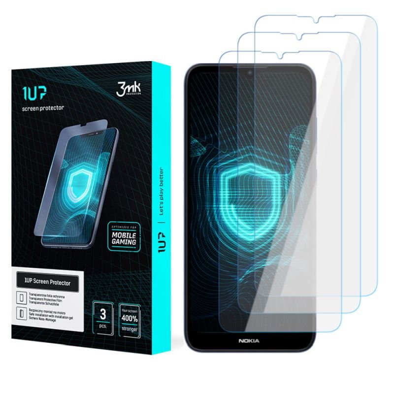 Folia ochronna na Nokia C21 - 3mk 1UP screen protector (3 sztuki)