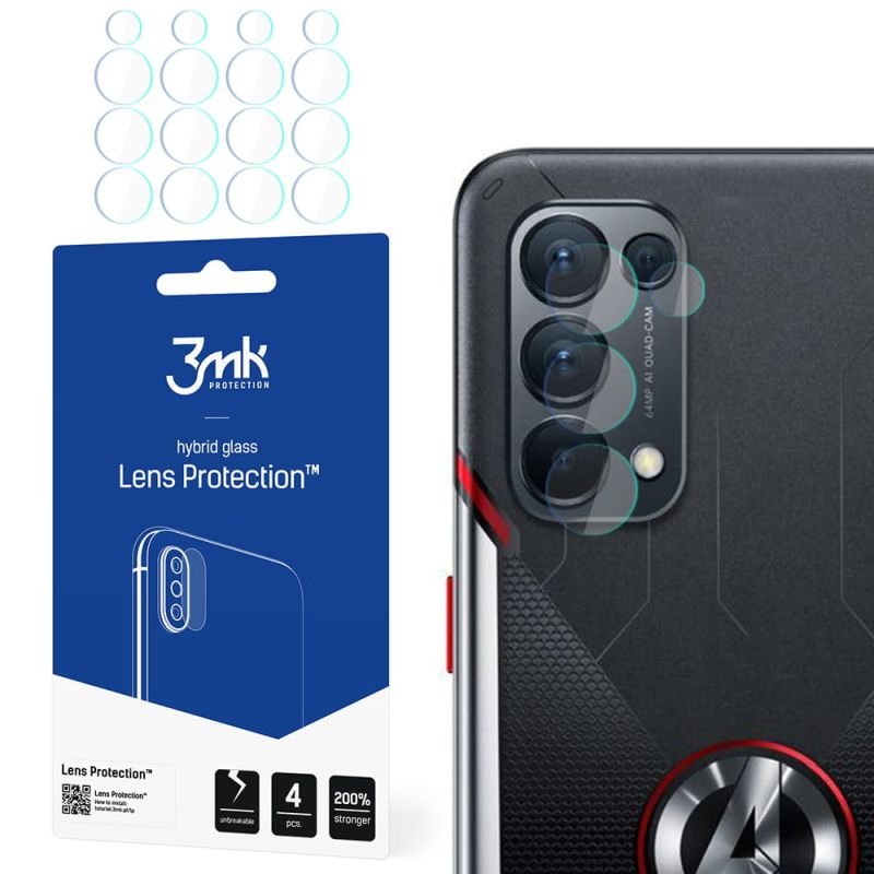 Szkło na obiektyw aparatu do Oppo Reno 5 Marvel Edition - 3mk Lens Protection