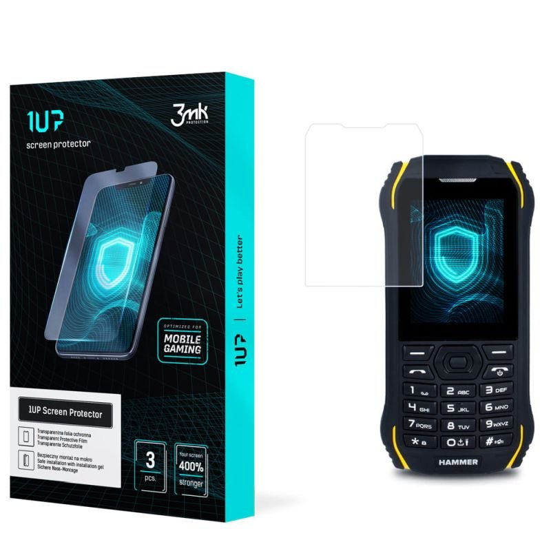 Folia ochronna na MyPhone Hammer Delta - 3mk 1UP screen protector (3 sztuki)