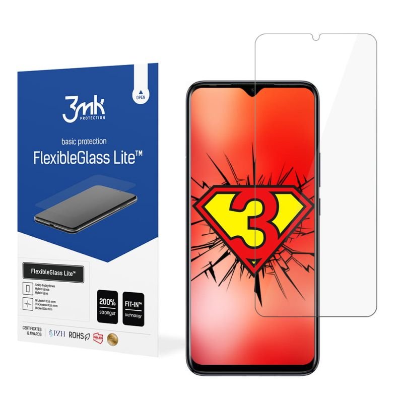 3MK, Infinix Hot 10 Play, Szkło hybrydowe, FlexibleGlass Lite