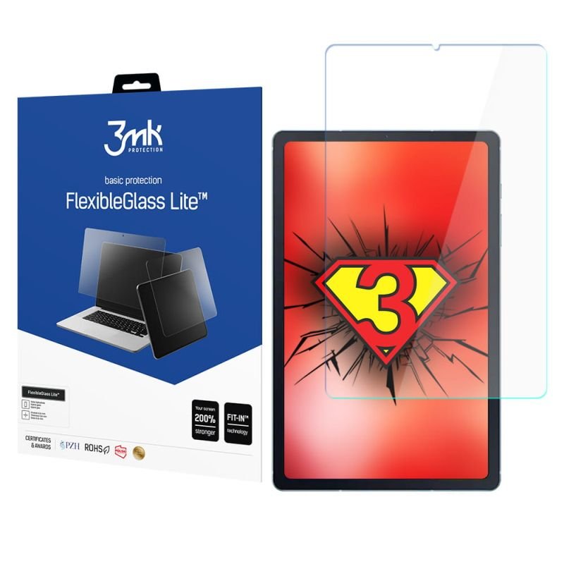 Niepękające szkło hybrydowe do Samsung Galaxy Tab S6 Lite 2022   - 3mk FlexibleGlass Lite