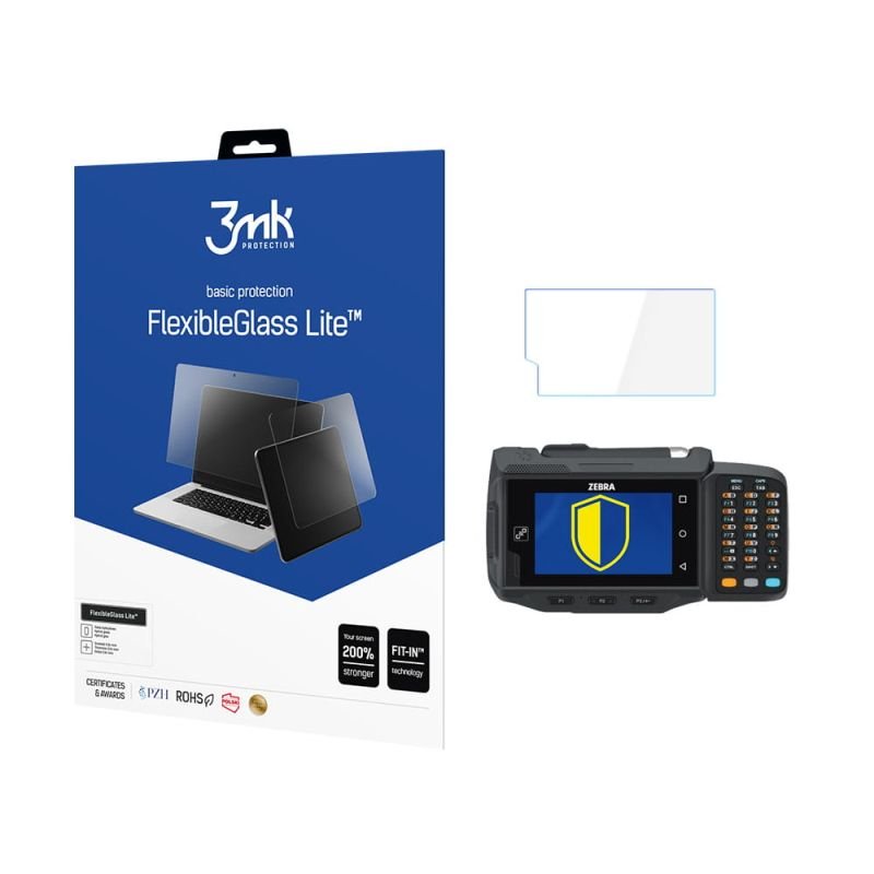 Niepękające szkło hybrydowe do Zebra WT6000/WT6300  - 3mk FlexibleGlass Lite