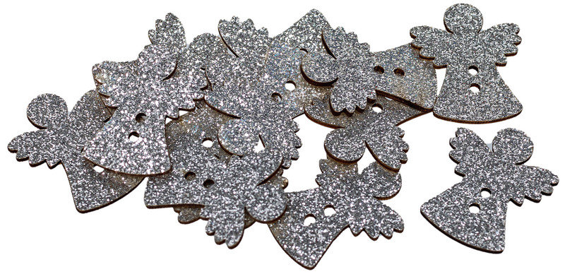 Dekoracje drewniane samoprzylepne Aniołki Brewis DD2 - 12szt.