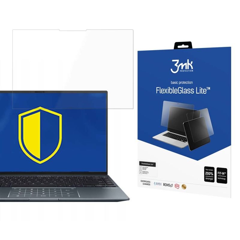 Niepękające szkło hybrydowe do Asus Zenbook 14x OLED   - 3mk FlexibleGlass Lite