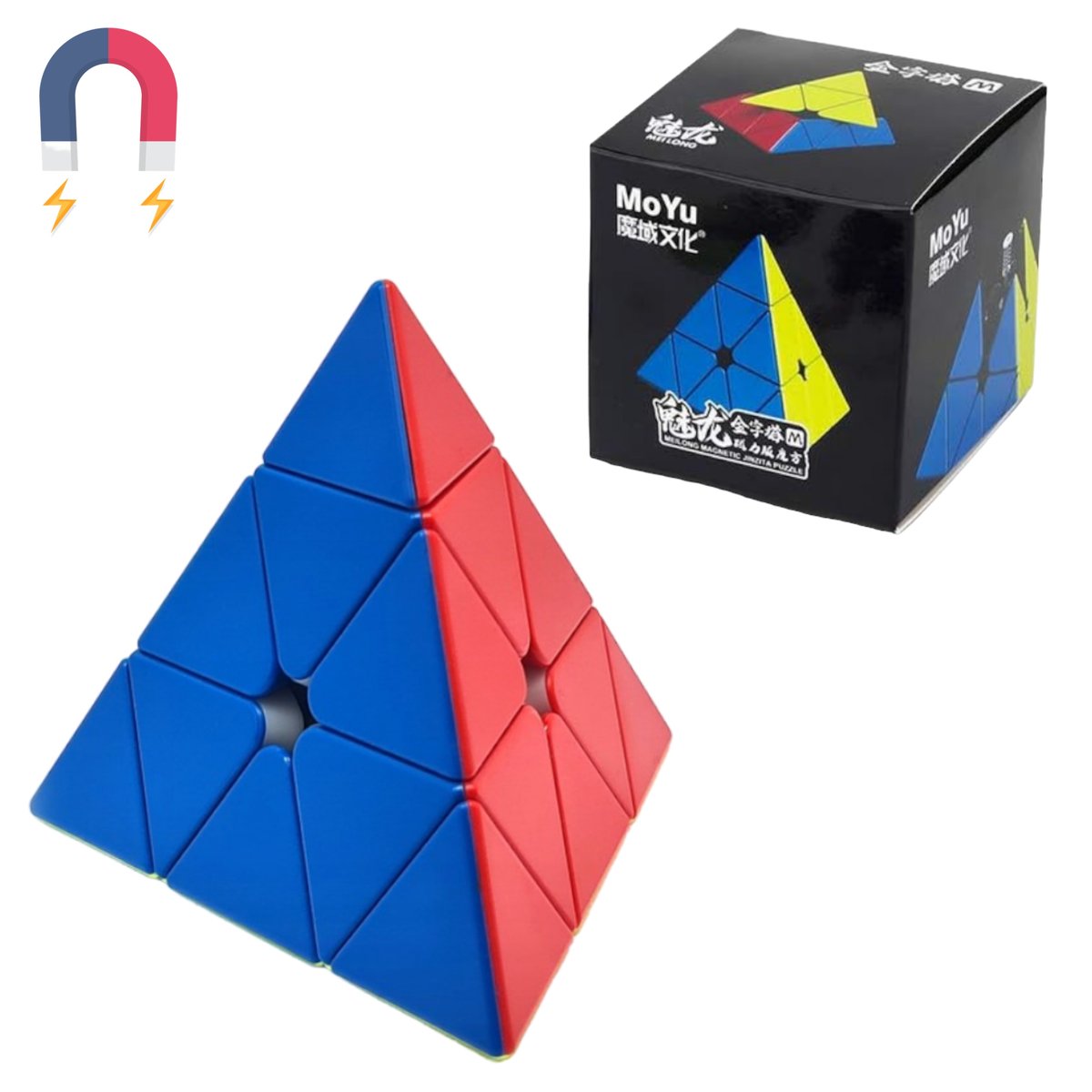 Magnetyczna Kostka Rubika Piramida MoYu Oryginalna Szybka