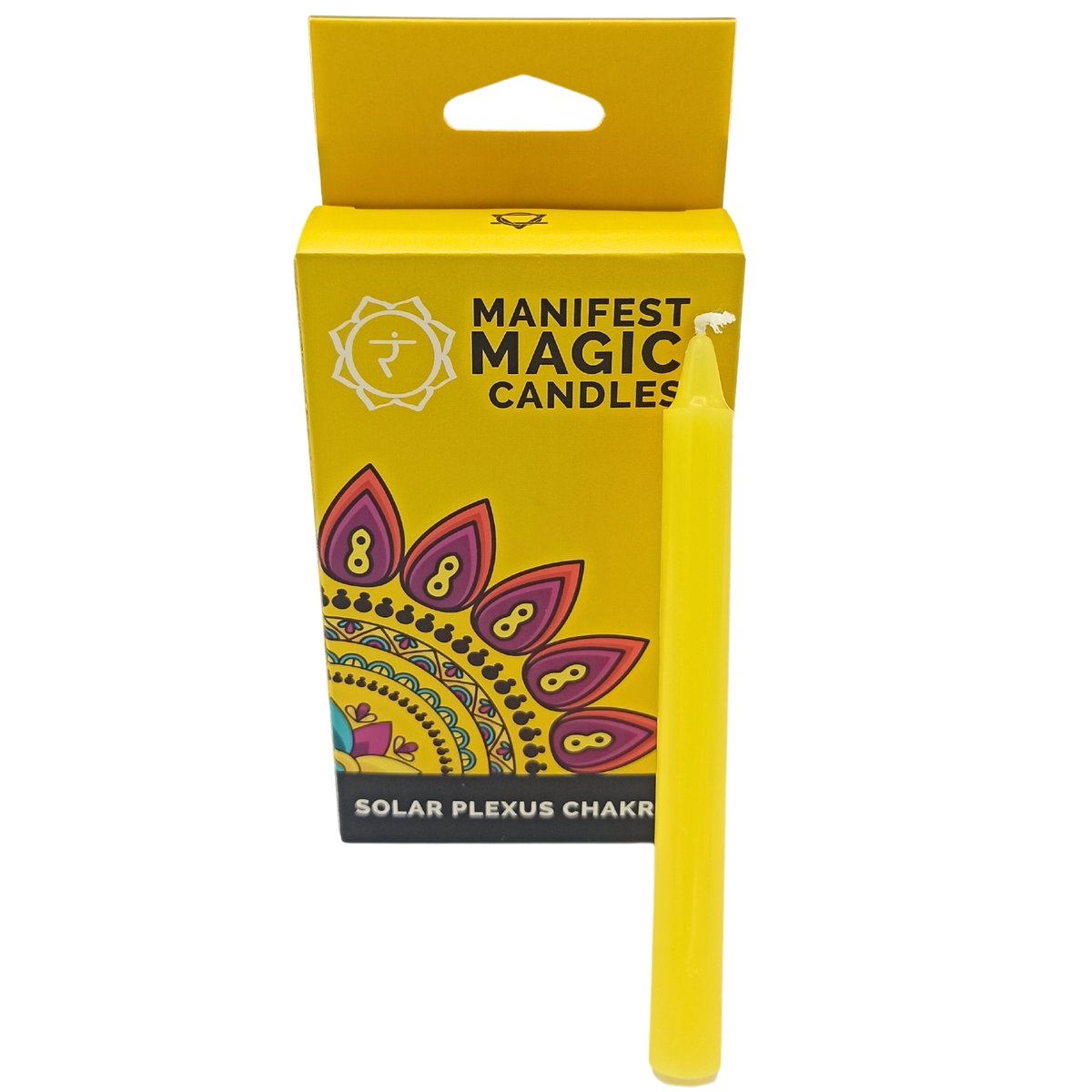 Zestaw 12 Magicznych Świec Sojowych Czakra Splotu Słonecznego