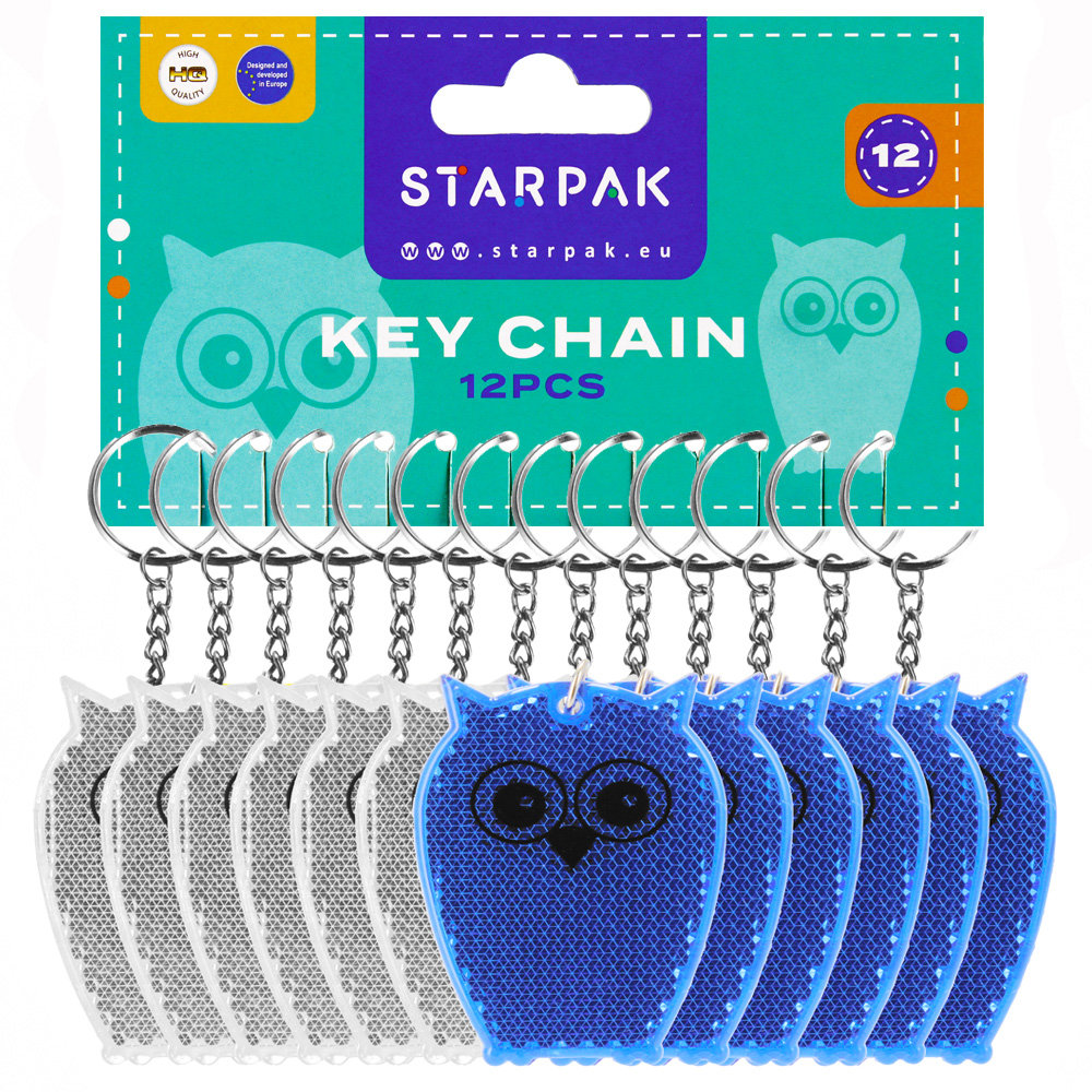 Brelok Odblaskowy Sowa 7Cm Starpak