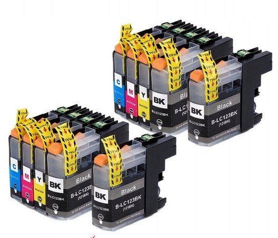 10x TUSZ DO BROTHER DCP-J132W DCP-J152W LC123 XL
