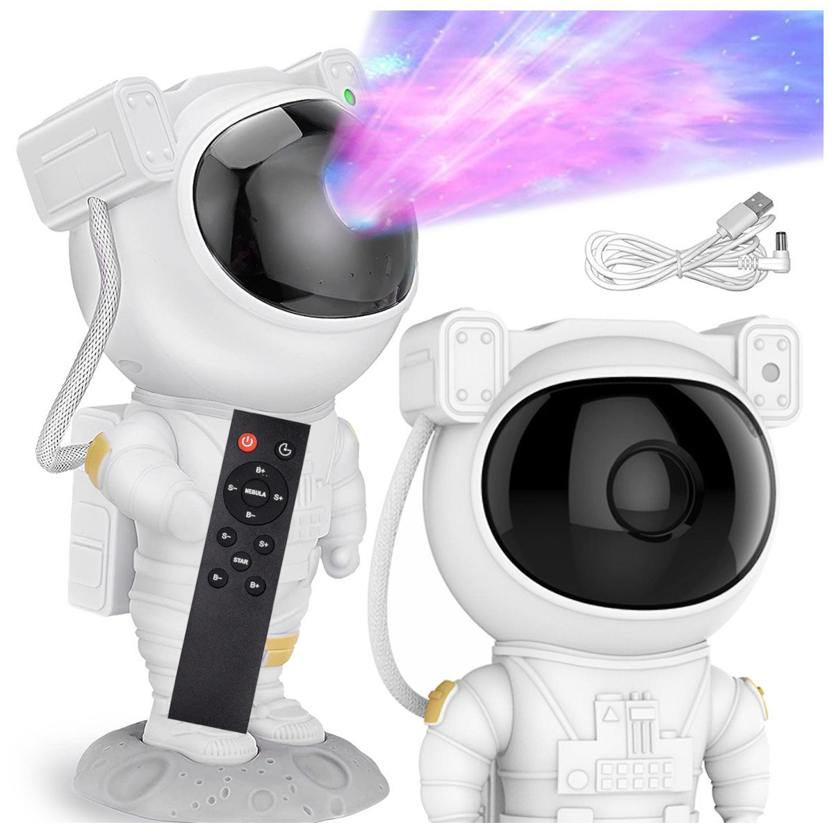 Projektor Gwiazd Nieba Lampka Nocna Led Astronauta Z637