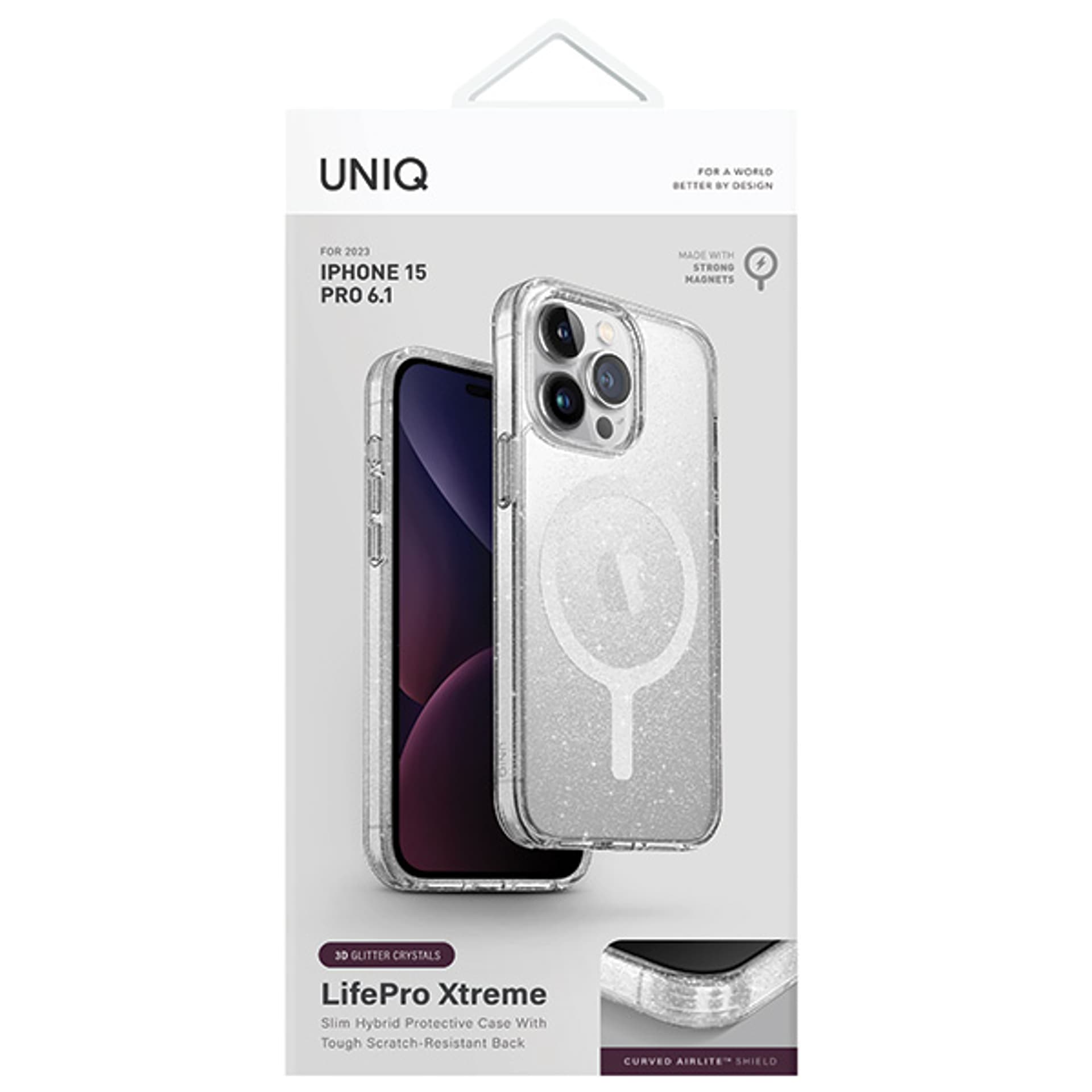 Фото - Чохол Uniq Etui  LifePro Xtreme do iPhone 15 Pro 6.1" Magclick Charging przezrocz 