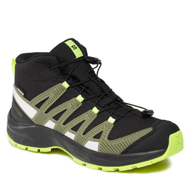 Trekkingi Salomon Xa Pro V8 Mid Climasalomon™ Waterproof L47289400 Black/Deep Lichen Green/Safety Yellow