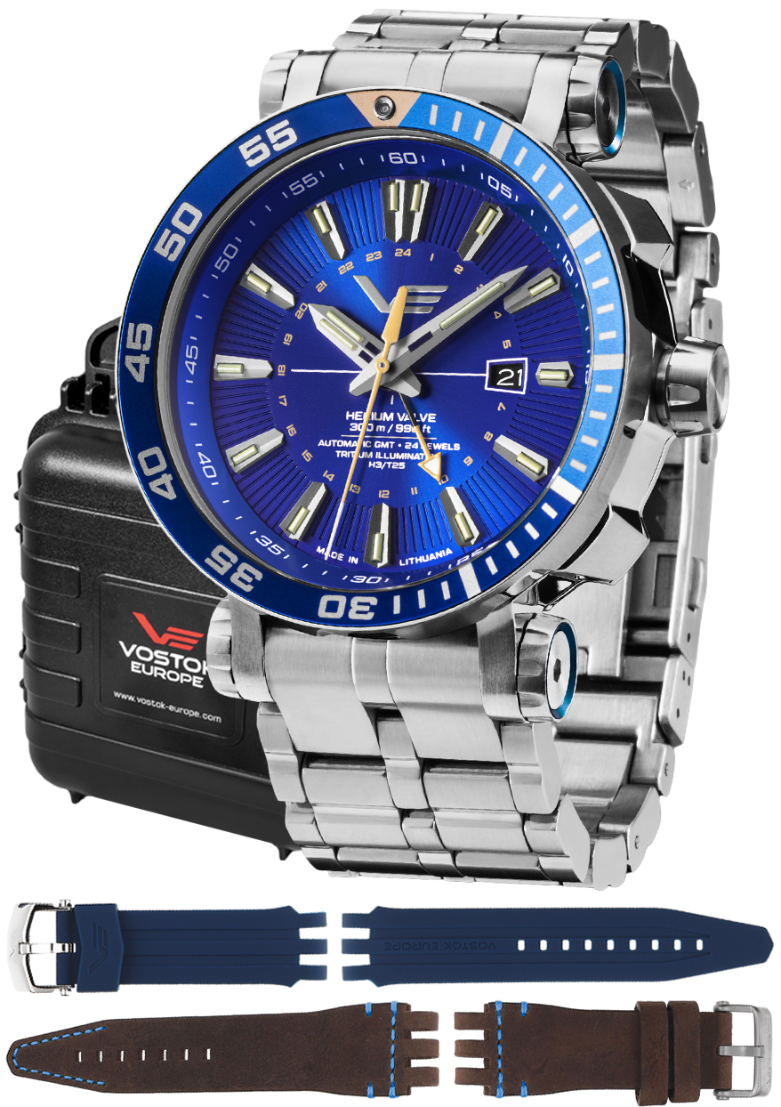 Zegarek Vostok Europe NH34-575A716B Energia Rocket Automatic GMT