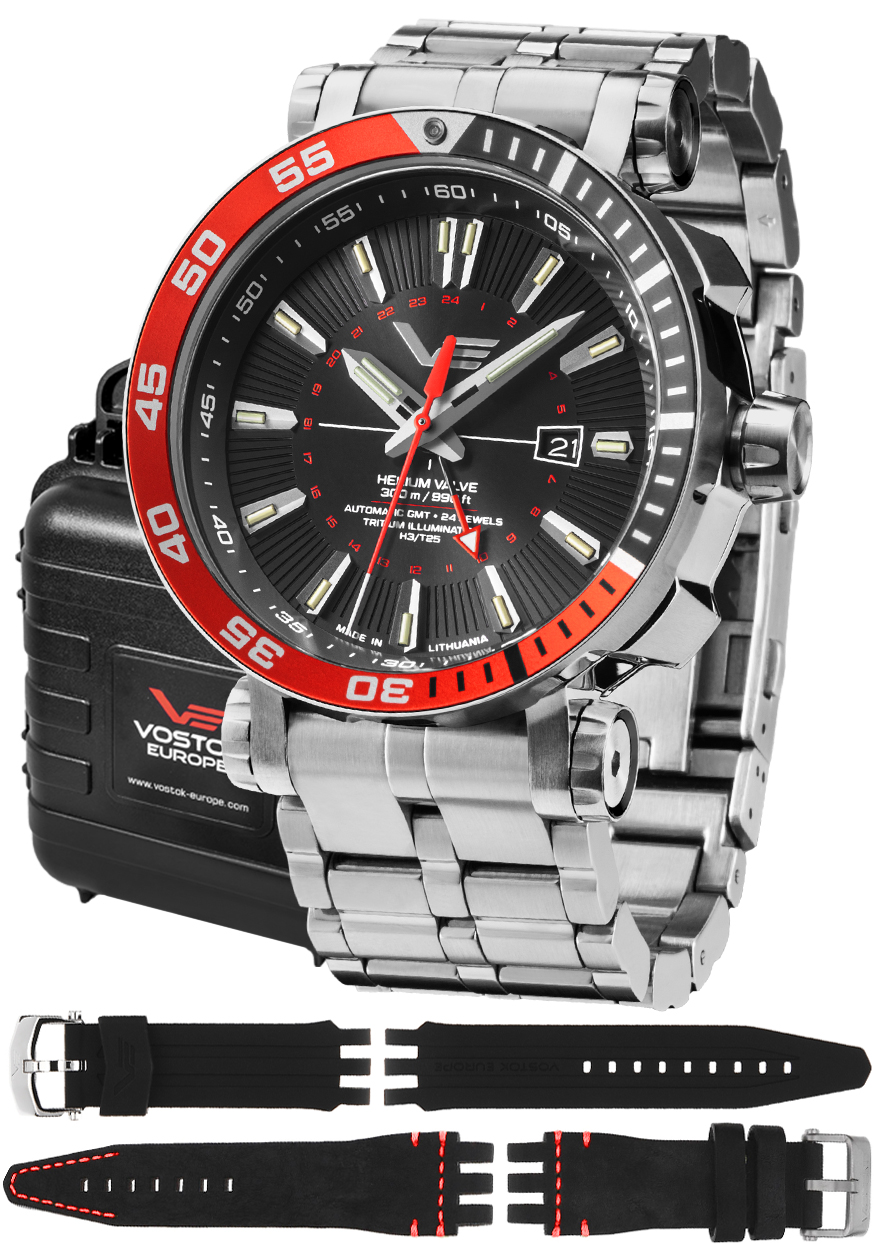 Zegarek Vostok Europe NH34-575A717B Energia Rocket Automatic GMT