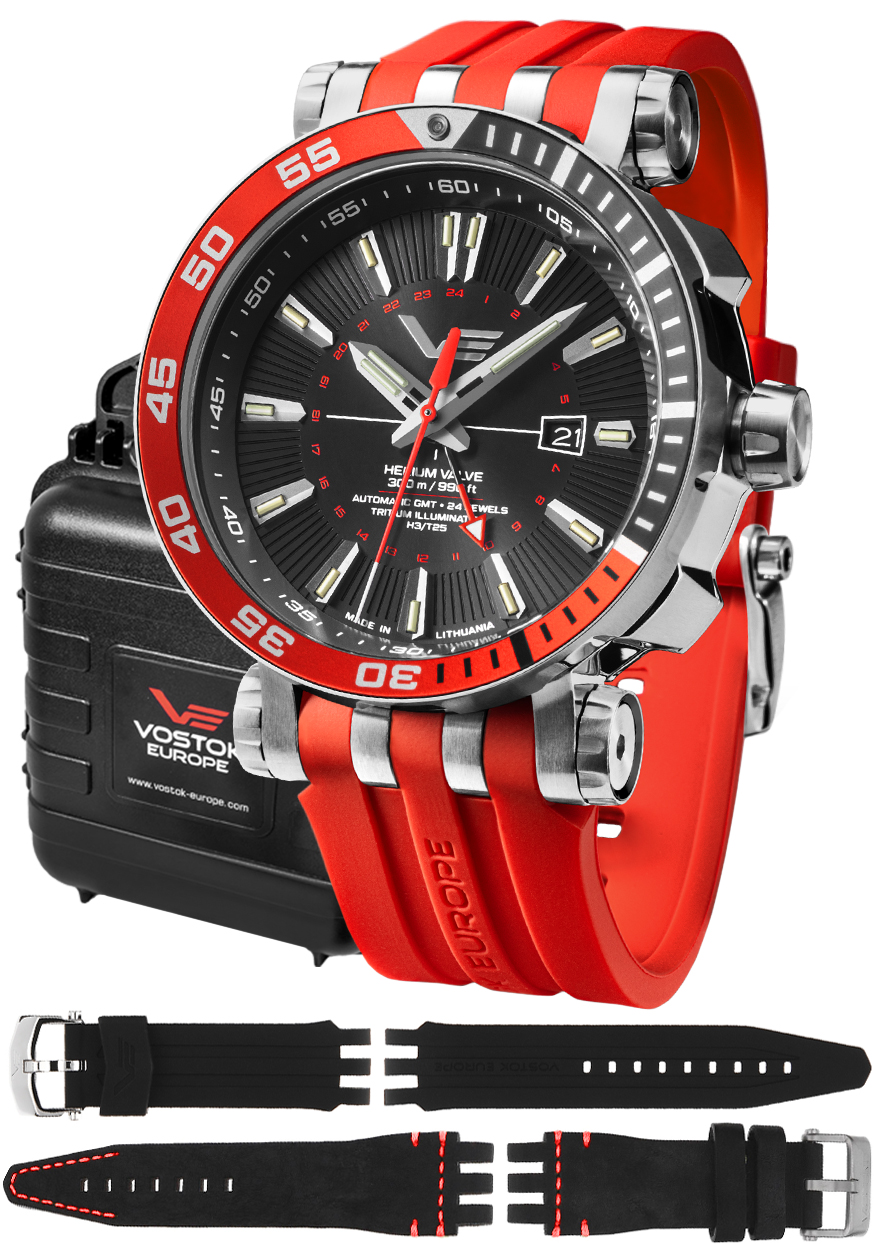 Zegarek Vostok Europe NH34-575A717SR Energia Rocket Automatic GMT