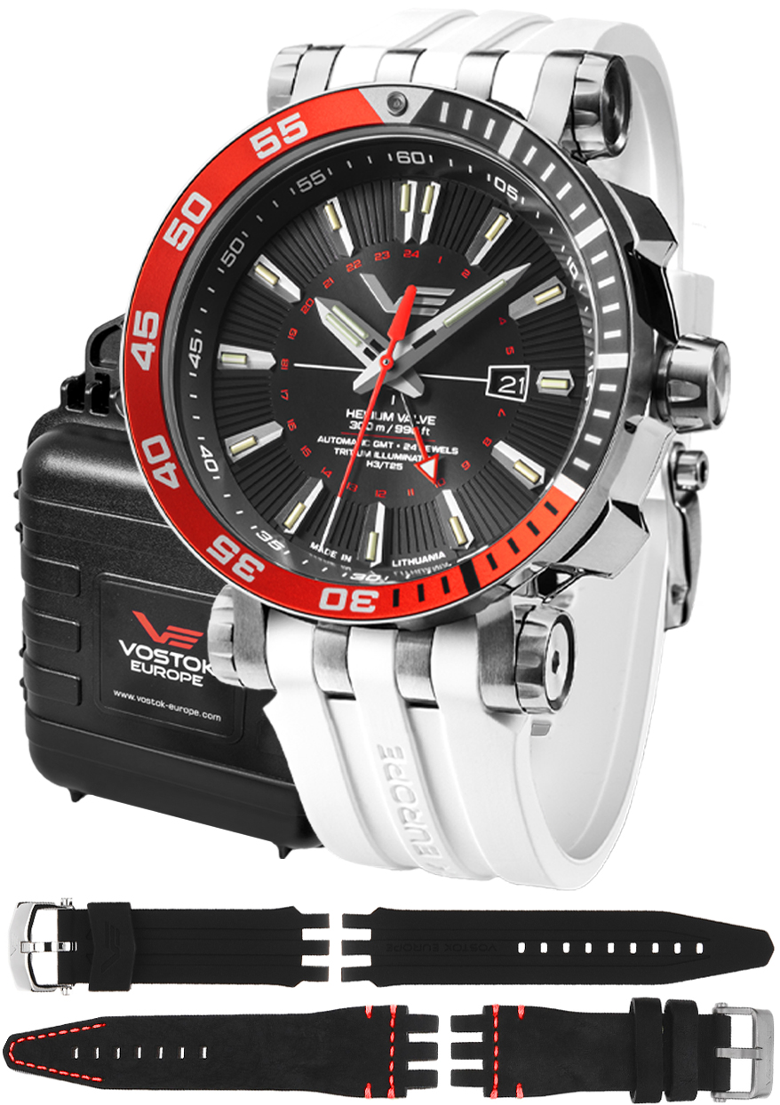 Zegarek Vostok Europe NH34-575A717SW Energia Rocket Automatic GMT