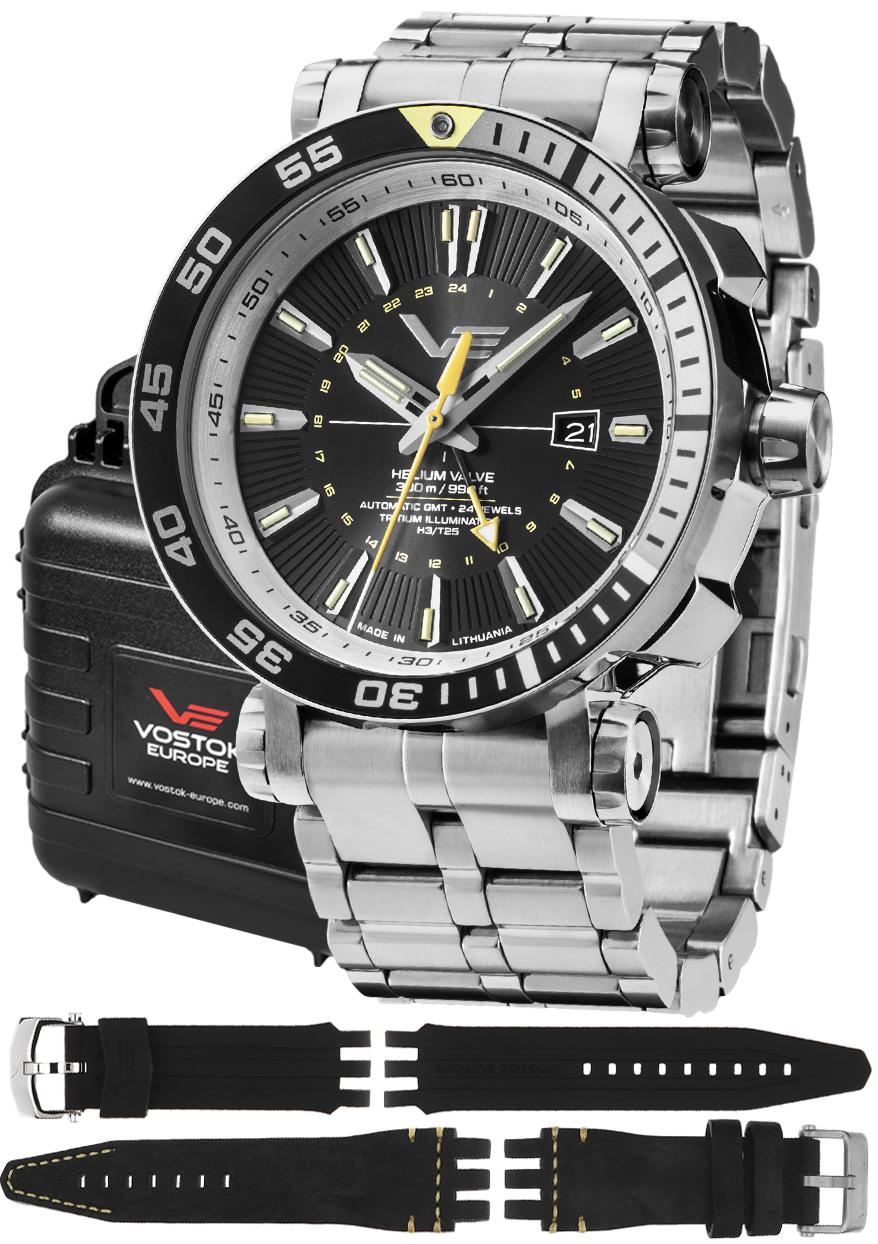 Zegarek Vostok Europe NH34-575A718B Energia Rocket Automatic GMT