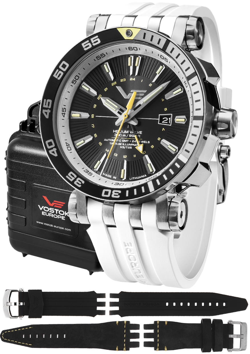 Zegarek Vostok Europe NH34-575A718SW Energia Rocket Automatic GMT