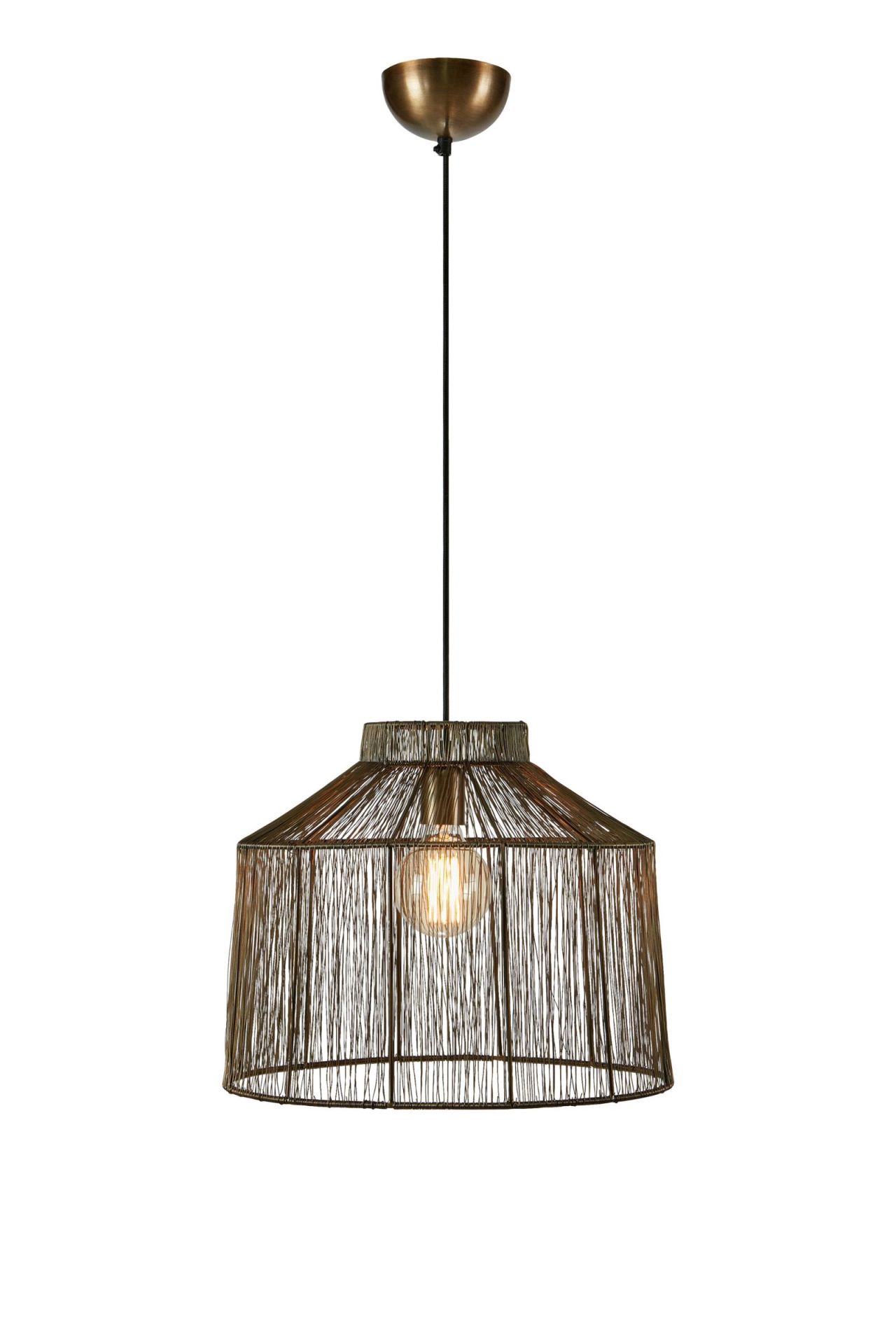Lampa wisząca w kolorze antycznego złota 108667 z serii CAPANNA