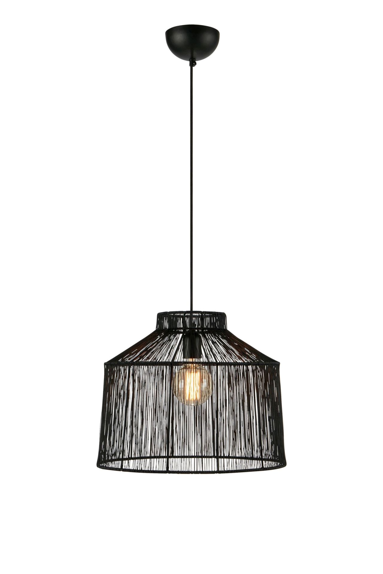Lampa wisząca z plecionym abażurem, do kuchni 108668 z serii CAPANNA