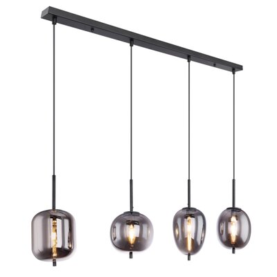 Globo Lighting 15345-4 - Żyrandol na lince BLACKY 4xE14/40W/230V