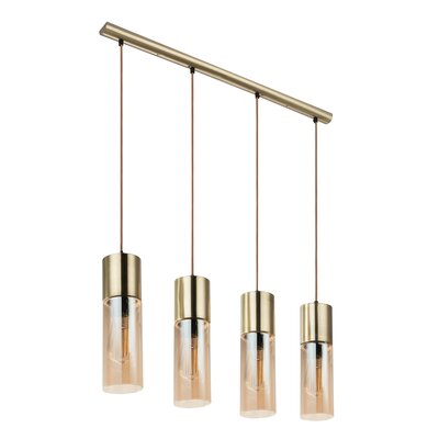 Globo Lighting 4-punktowa lampa wisząca Annika, szklane klosze (21000-4HM)