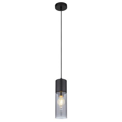 Globo Annika 21000HB lampa wisząca zwis 1x25W E27 dymiona/czarna