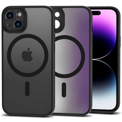 Etui APPLE IPHONE 15 Tech-Protect Magmat Cam+ MagSafe Matte czarne