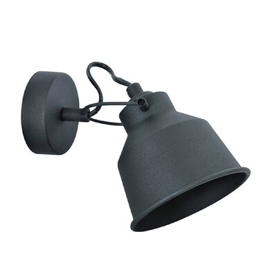 Polux Kinkiet LAMPA ścienna NIKO 1 311801 industrialna OPRAWA metalowy reflektorek regulowany czarny 311801
