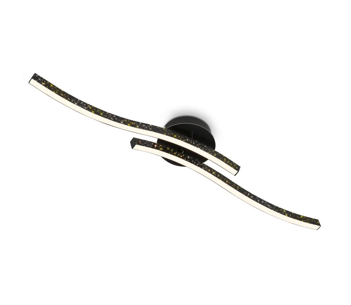Briloner 3718-025 - LED Żyrandol natynkowy REY 2xLED/6W/230V czarny