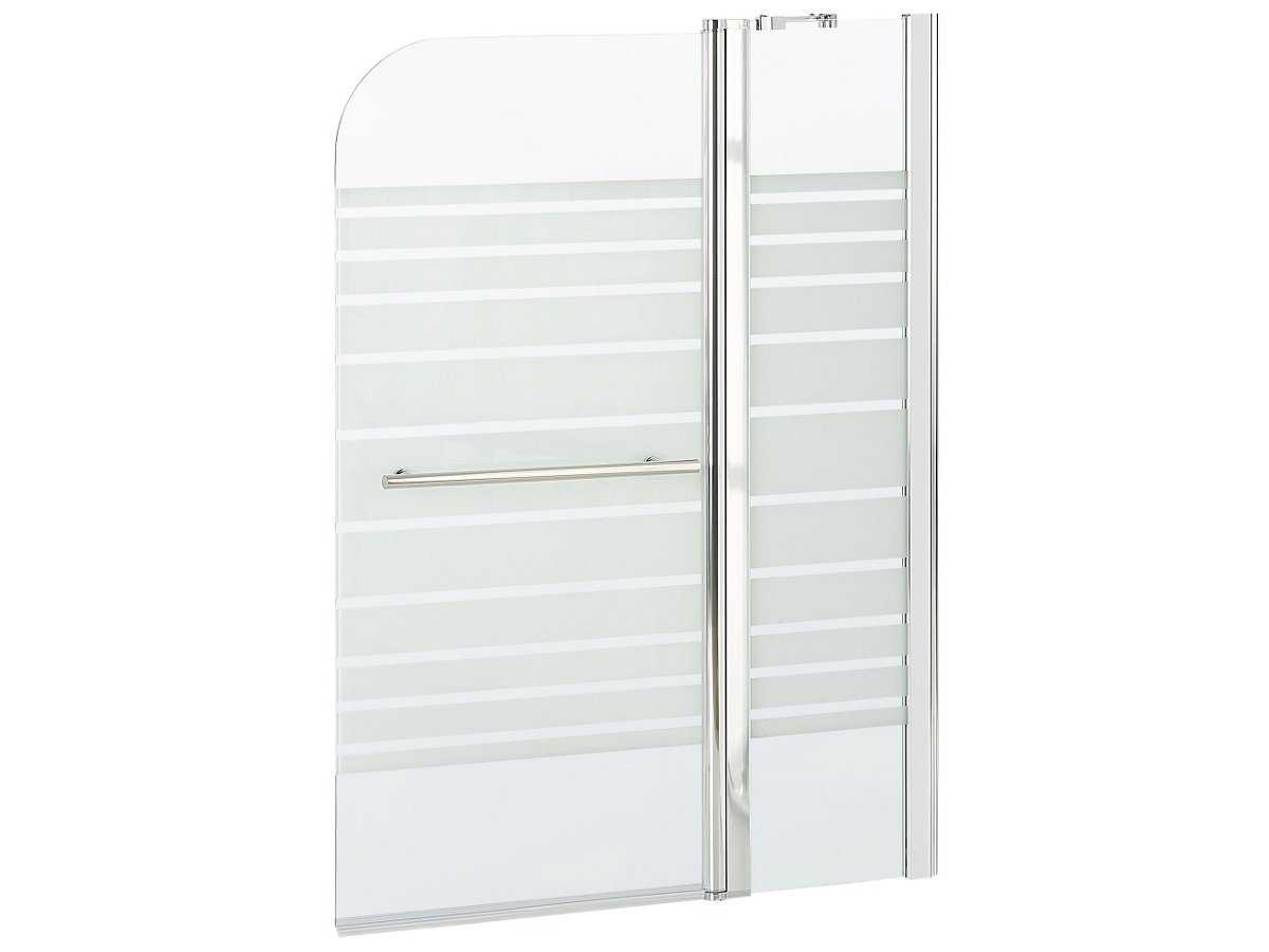 Beliani Parawan nawannowy  Tuapi 2-częściowy szkło przejrzyste profil chrom 231396 231396
