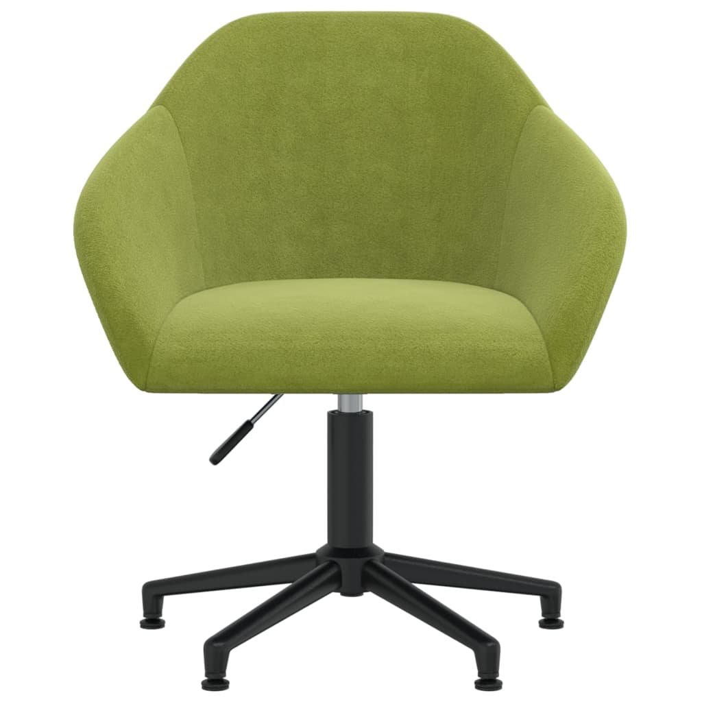 vidaXL Krzesło biurowe Obrotowe krzesło biurowe jasnozielone obite aksamitem 333854