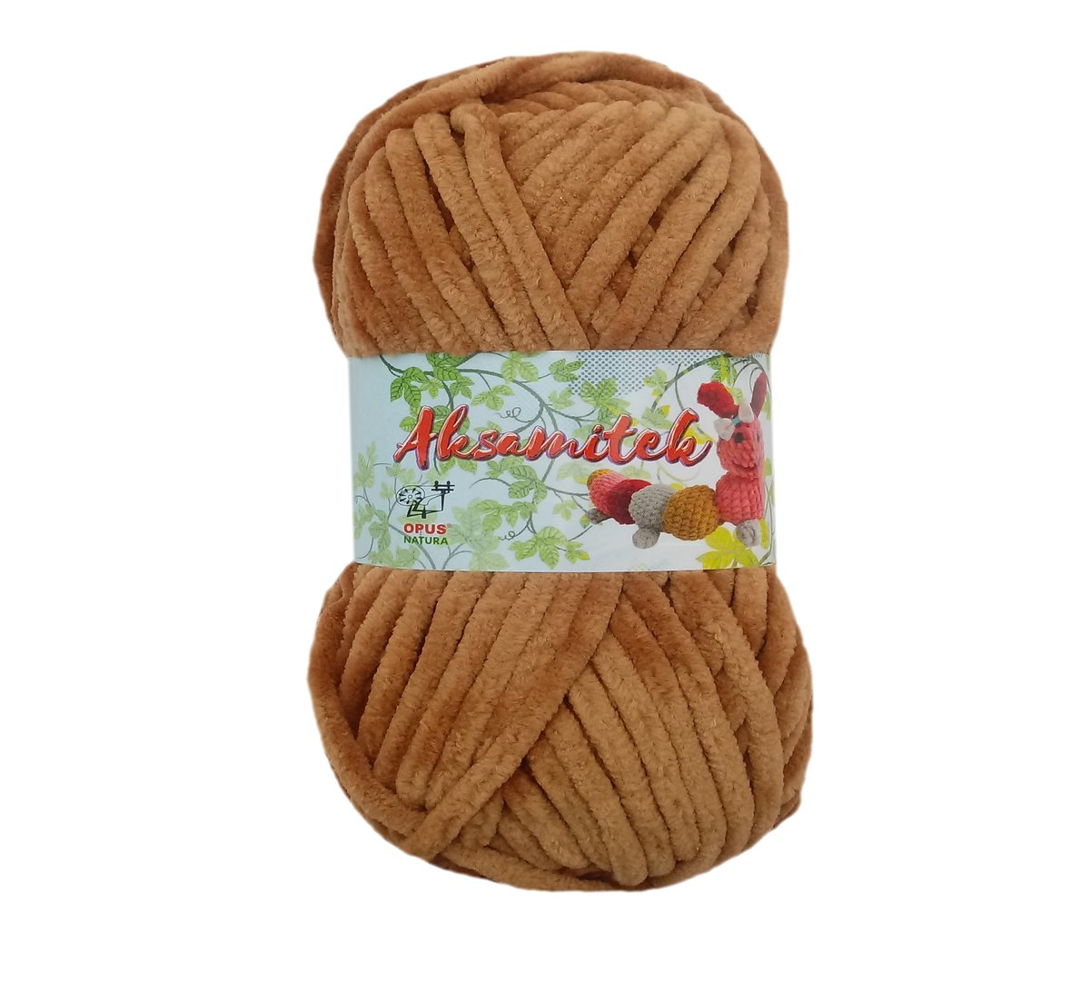 Włóczka Aksamitek Opus kolor BRĄZOWY 07