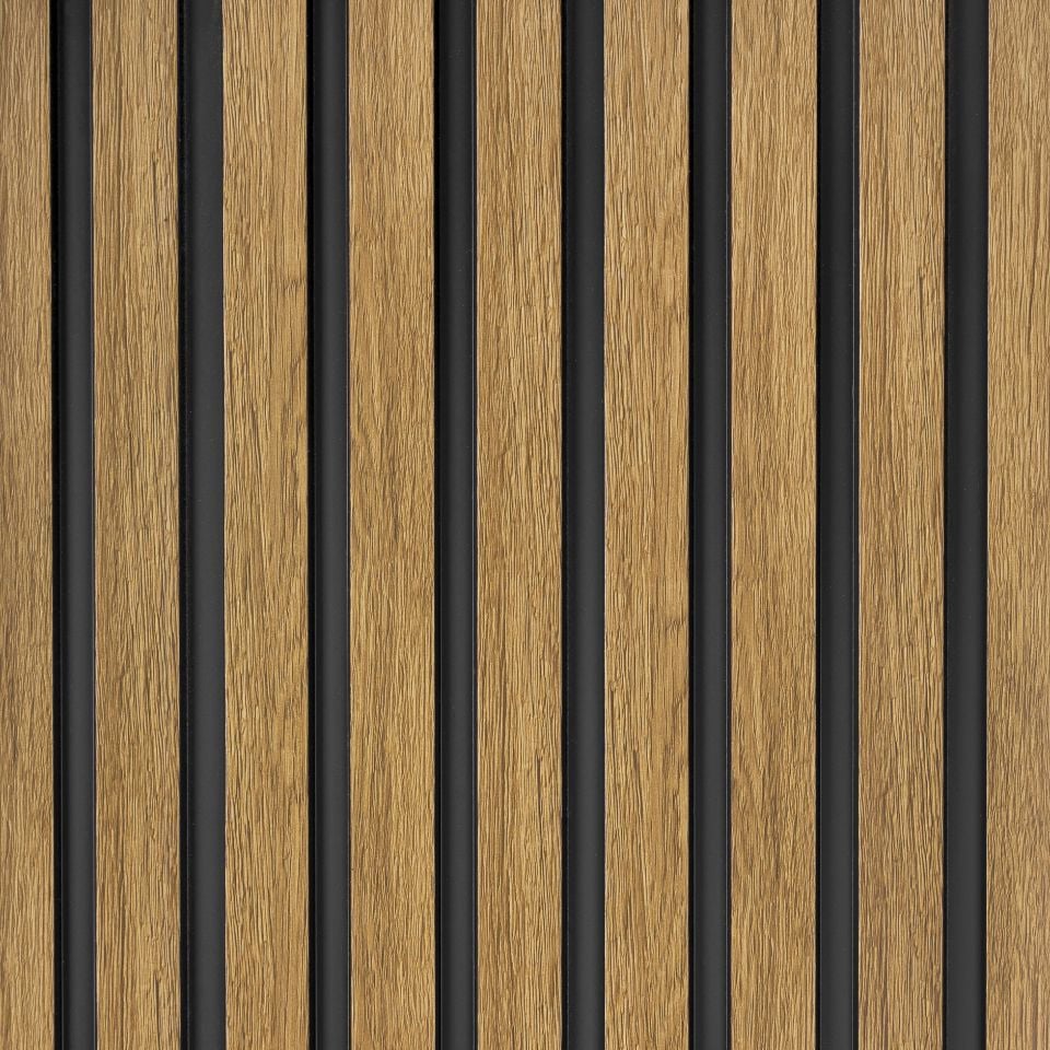 Panel Ścienny 3D Medio Wodoodporny Lamele Polyforce 200X12,6 Cm Dąb Naturalny Lp251T