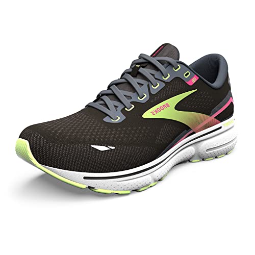 Brooks Ghost 15, Trampki damskie, Czarny Ebony Sharp Green, 40 EU