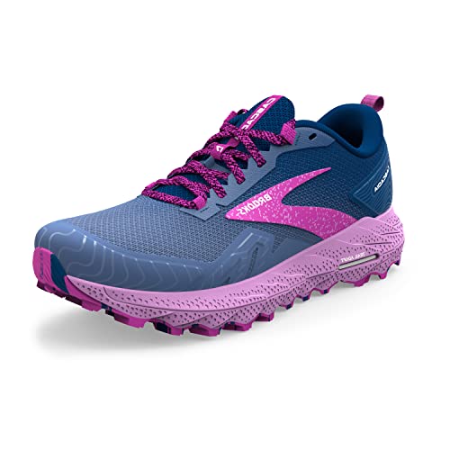 Brooks Cascadia 17, Trampki damskie, Navy/Purple/Violet, 42 EU, Granatowy Fioletowy, 42 EU