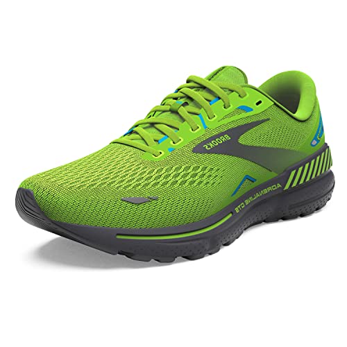 Brooks Męskie trampki Adrenaline GTS 23, zielony gekon/szary/niebieski Atomic Blue, 40 EU, Zielony Gekon Szary Atomowy Niebieski, 42 EU