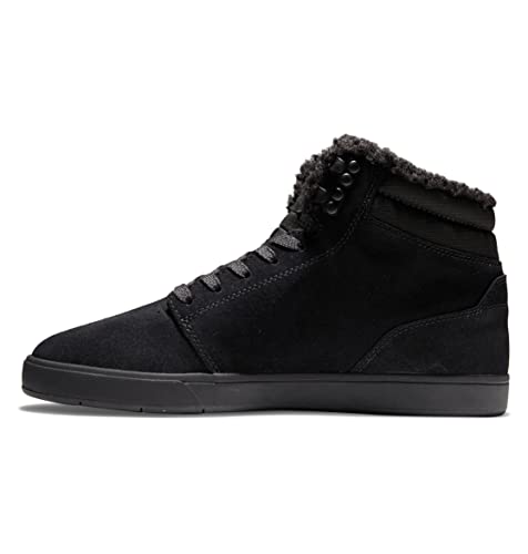 DC Shoes Crisis 2 Hi Wnt – High-Top-buty zimowe ze skóry dla mężczyzn, czarny, 42.5 EU