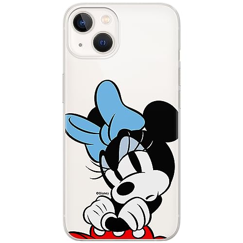 ERT GROUP etui na telefon Iphone 13, case oryginalny i oficjalnie licencjonowany przez Disney, wzór Minnie 077, optymalnie dopasowane, plecki z TPU częściowo przeźroczyste